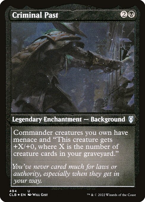 Criminal Past - Commander Legends: Battle for Baldur's Gate - Etched Foil
