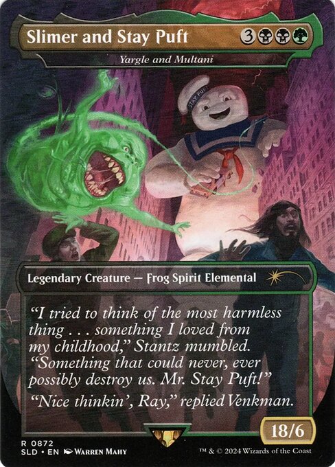 Slimer and Stay Puft (Yargle and Multani) - Secret Lair Drop