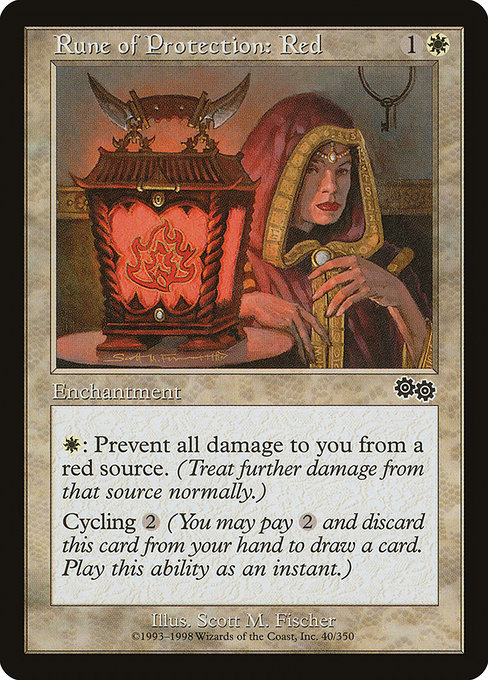 Rune of Protection: Red - Urza's Saga