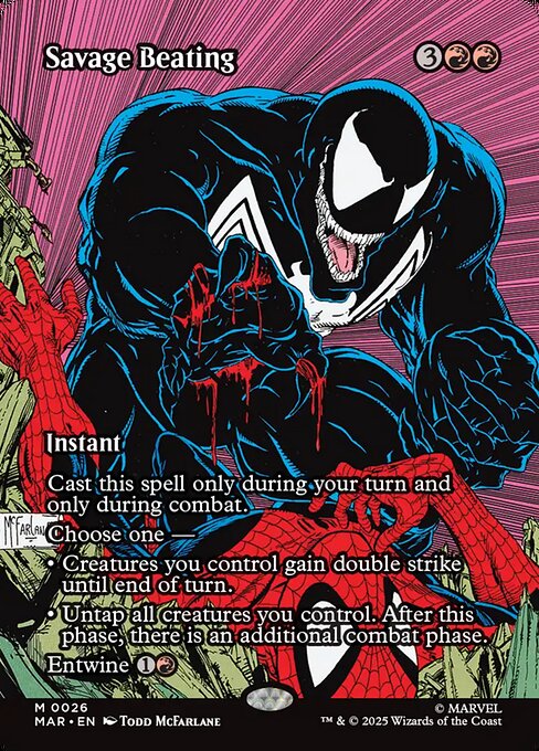 Savage Beating - Marvel Universe - Borderless