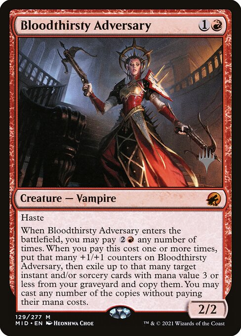 Bloodthirsty Adversary - Innistrad: Midnight Hunt Promos