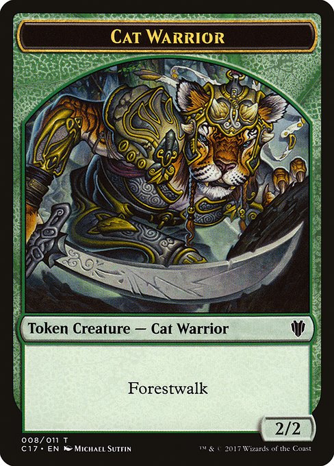 Cat Warrior - Commander 2017 Tokens