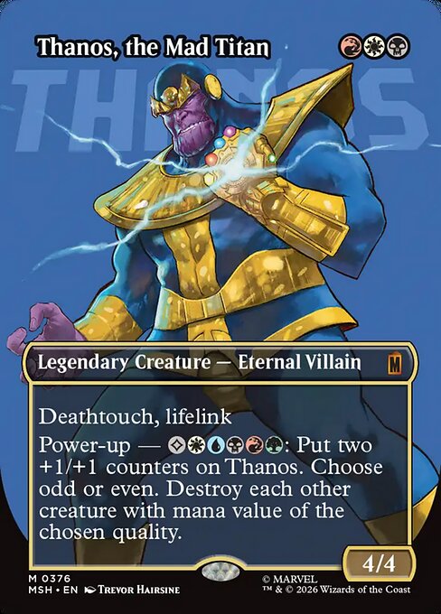 Thanos, the Mad Titan - Marvel Super Heroes - Borderless