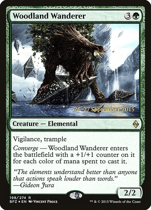 Woodland Wanderer - Battle for Zendikar Promos