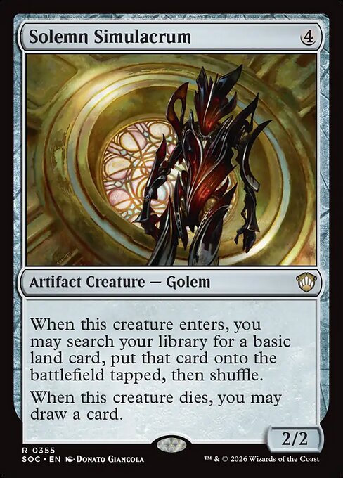 Solemn Simulacrum - Secrets of Strixhaven Commander