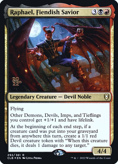 Raphael, Fiendish Savior - Battle for Baldur's Gate Promos
