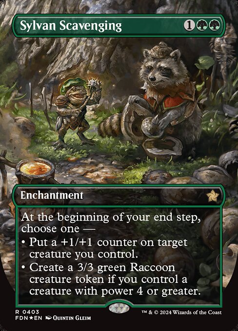 Sylvan Scavenging - Foundations - Promo Foil