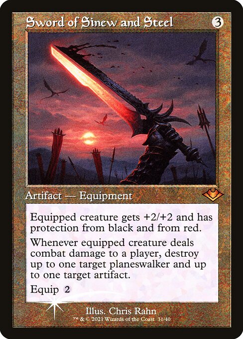 Sword of Sinew and Steel - Modern Horizons 1 Timeshifts - Promo Foil