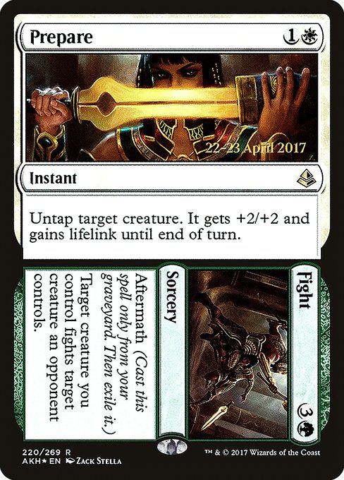 Prepare // Fight - Amonkhet Promos