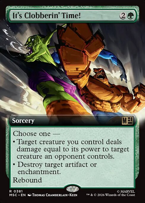 It's Clobberin' Time! - Marvel Super Heroes Commander - Extended Art