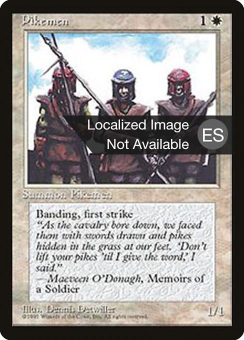Piqueros (Pikemen) - Fourth Edition Foreign Black Border
