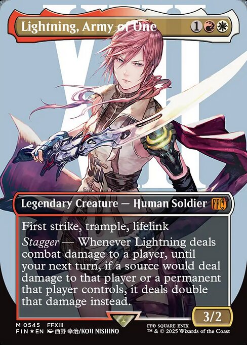 Lightning, Army of One - Final Fantasy - Surge Foil, Borderless
