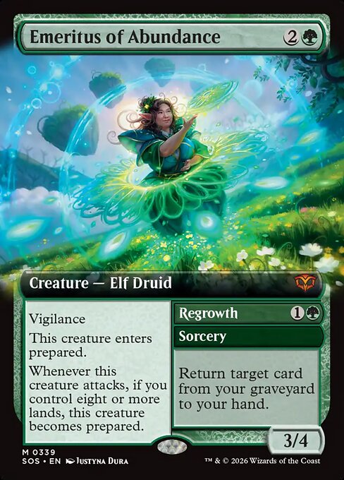 Emeritus of Abundance // Regrowth - Secrets of Strixhaven - Extended Art