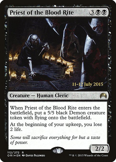 Priest of the Blood Rite - Magic Origins Promos - Promo Foil