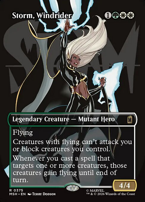 Storm, Windrider - Marvel Super Heroes - Borderless