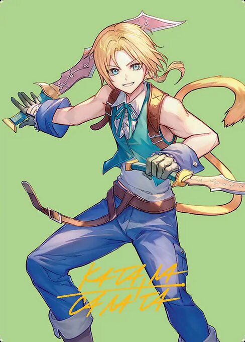 Zidane, Tantalus Thief - Final Fantasy Art Series - Borderless