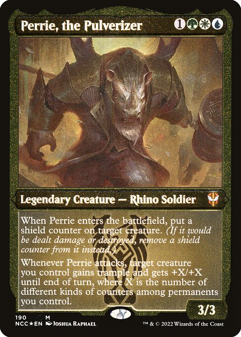Perrie, the Pulverizer - New Capenna Commander - Etched Foil