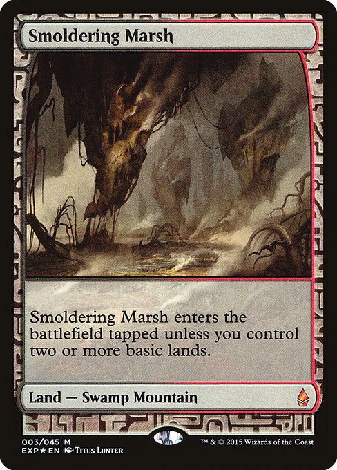 Smoldering Marsh - Zendikar Expeditions - Promo Foil