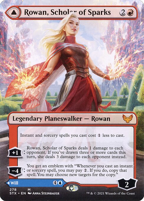 Rowan, Scholar of Sparks // Will, Scholar of Frost - Strixhaven: School of Mages