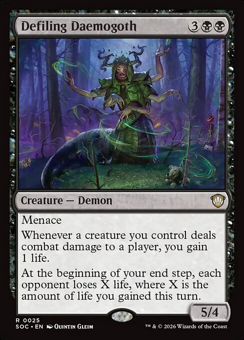 Defiling Daemogoth - Secrets of Strixhaven Commander