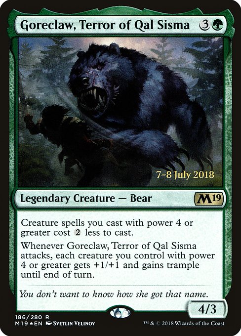 Goreclaw, Terror of Qal Sisma - Core Set 2019 Promos - Promo Foil