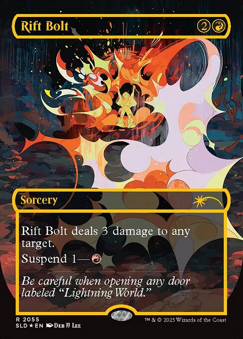Rift Bolt - Secret Lair Drop - Raised Foil, Borderless