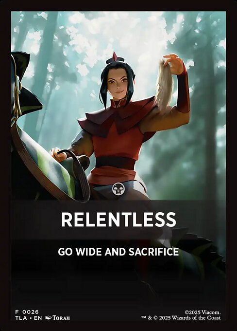 Relentless - Avatar: The Last Airbender Jumpstart Front Cards