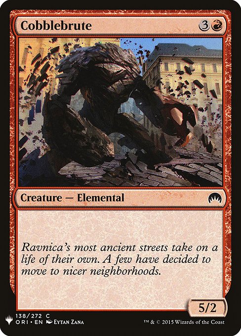 Cobblebrute - The List