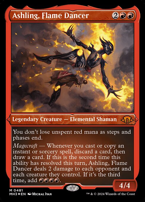 Ashling, Flame Dancer - Modern Horizons 3 - Etched Foil