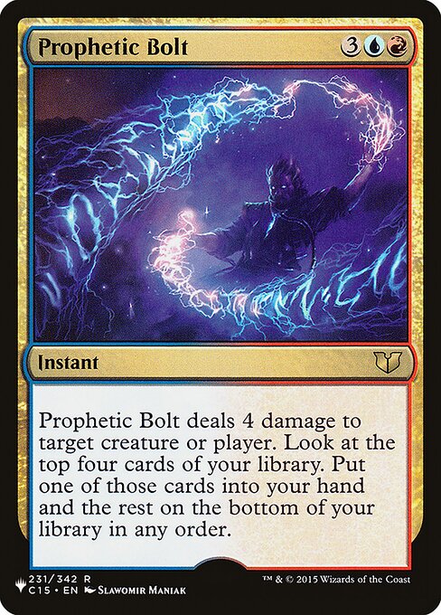 Prophetic Bolt - The List