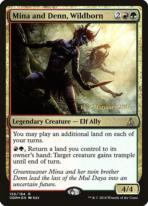 Mina and Denn, Wildborn - Oath of the Gatewatch Promos - Promo Foil