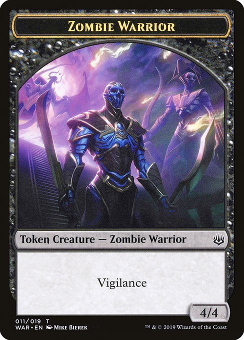 Zombie Warrior - War of the Spark Tokens