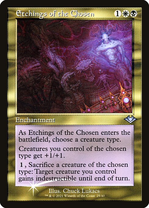 Etchings of the Chosen - Modern Horizons 1 Timeshifts - Promo Foil