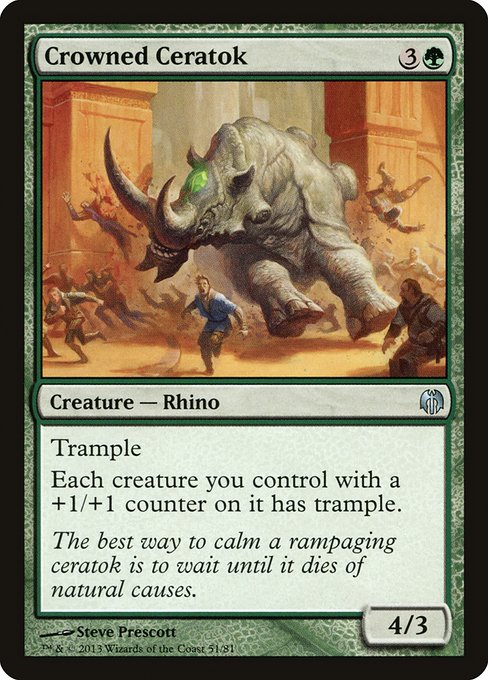 Crowned Ceratok - Duel Decks: Heroes vs. Monsters