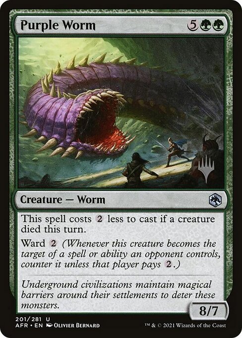 Purple Worm - Adventures in the Forgotten Realms Promos