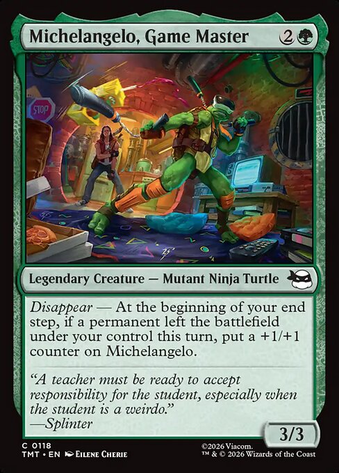 Michelangelo, Game Master - Teenage Mutant Ninja Turtles