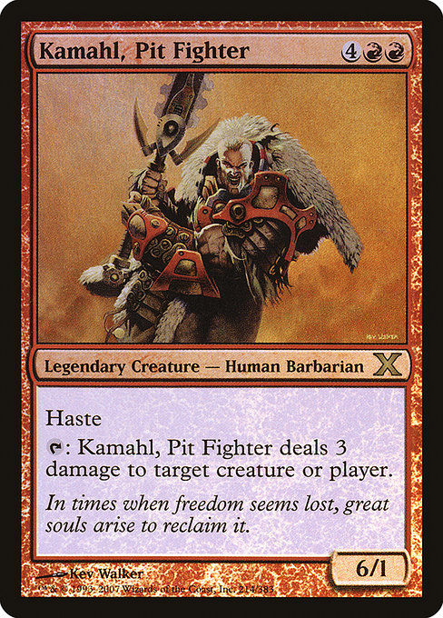 Kamahl, Pit Fighter - Tenth Edition - Promo Foil