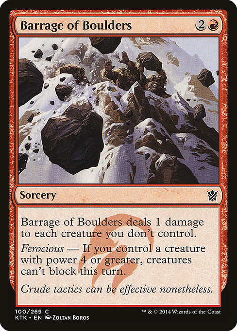 Barrage of Boulders - Khans of Tarkir