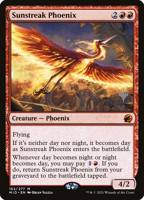 Sunstreak Phoenix - Innistrad: Midnight Hunt Promos