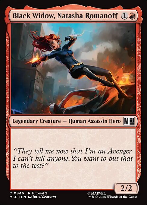 Black Widow, Natasha Romanoff - Marvel Super Heroes Commander