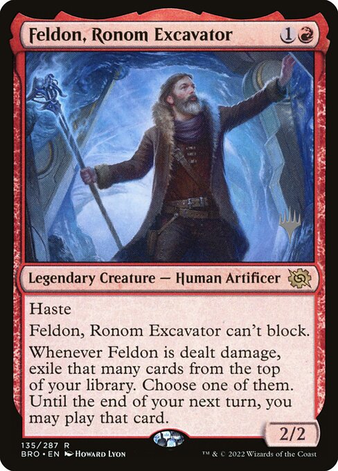 Feldon, Ronom Excavator - The Brothers' War Promos