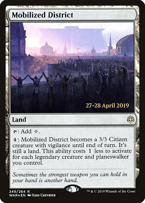 Mobilized District - War of the Spark Promos