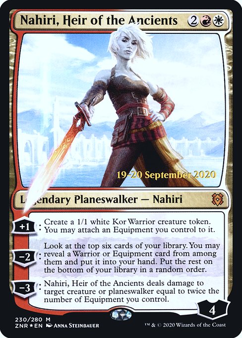 Nahiri, Heir of the Ancients - Zendikar Rising Promos