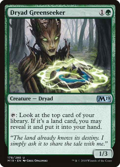 Dryad Greenseeker - Core Set 2019