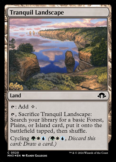 Tranquil Landscape - Modern Horizons 3 - Ripple Foil