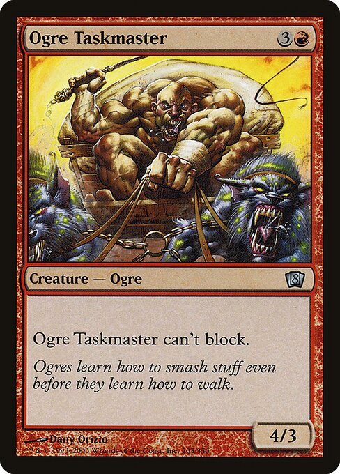 Ogre Taskmaster - Eighth Edition - Promo Foil