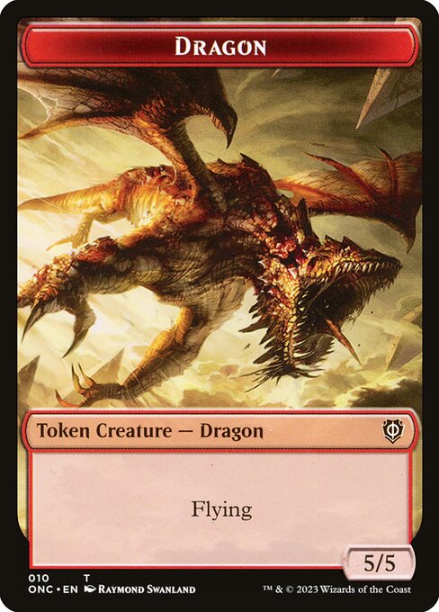 Dragon - Phyrexia: All Will Be One Commander Tokens