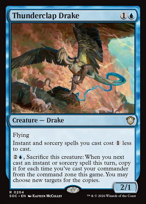 Thunderclap Drake - Secrets of Strixhaven Commander