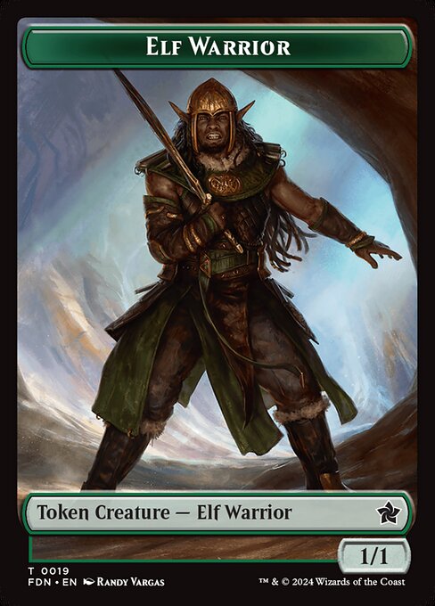 Elf Warrior - Foundations Tokens