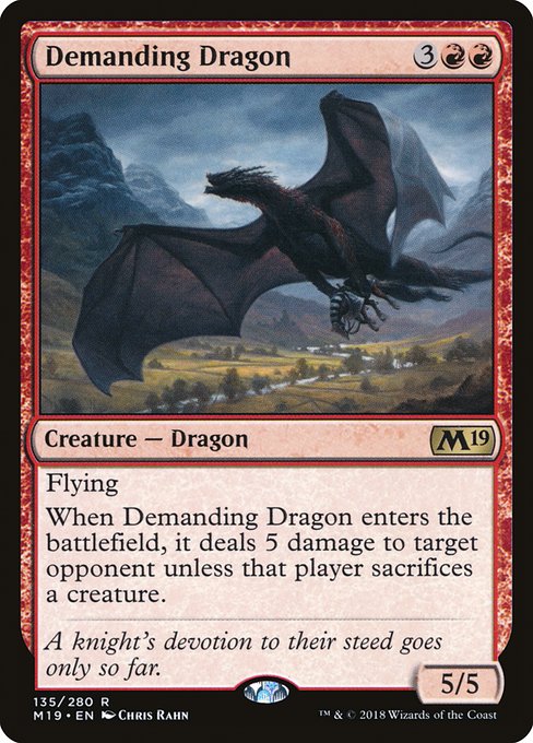 Demanding Dragon - Core Set 2019